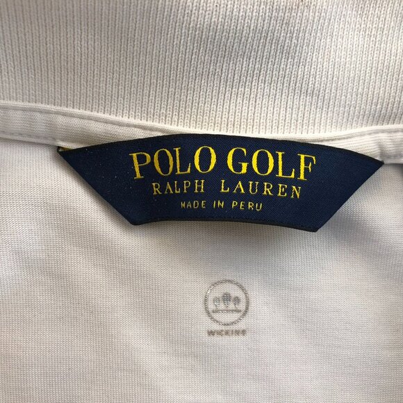 Polo Ralph Lauren Mens Polo Shirt Medium White Classic Golf Travel Short Sleeve - Picture 3 of 16
